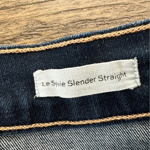 Frame Denim Womens 28/6 Le Sylvie Slender Straight Jeans Stretch Dark LSY230 - Picture 6 of 10